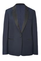 Céline Céline Silk-wool Blend Tuxedo Jacket In Slate