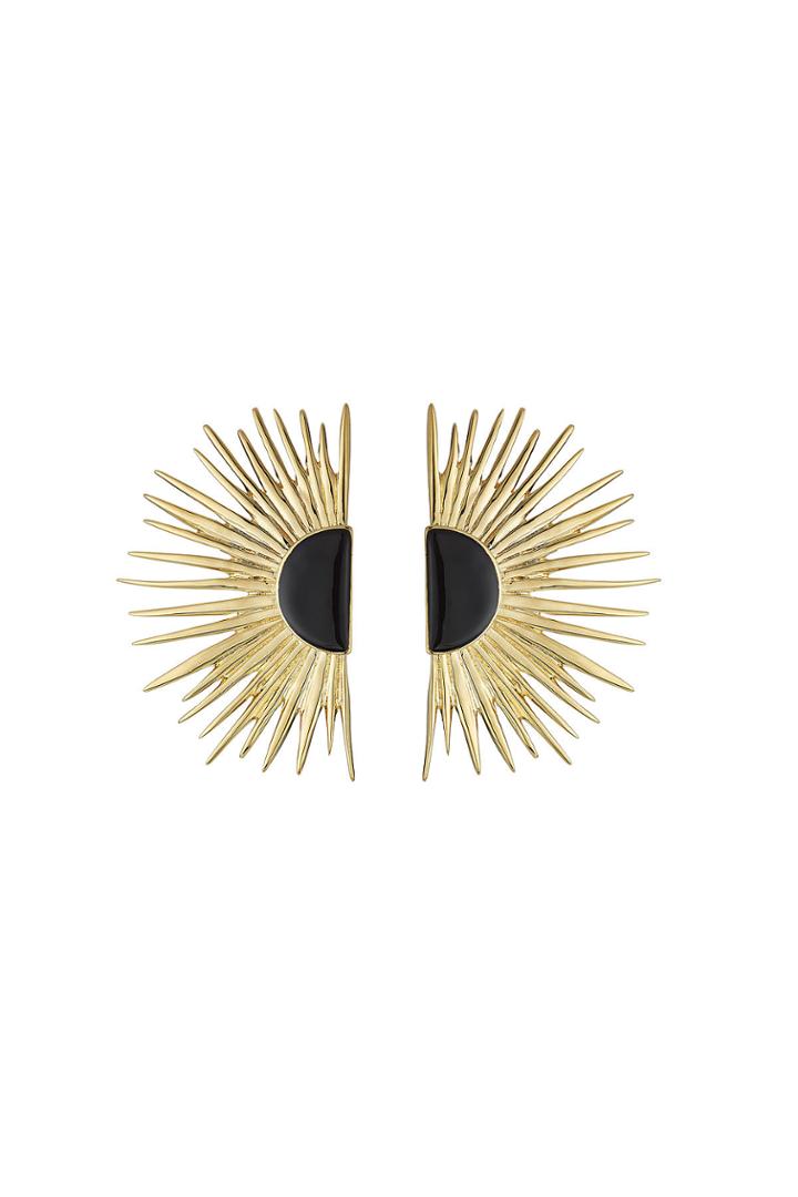 Aurélie Bidermann Aurélie Bidermann 18kt Yellow Gold Plated Earrings With Enamel