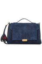 Anya Hindmarch Anya Hindmarch Bathurst Heart Suede Shoulder Bag With Leather