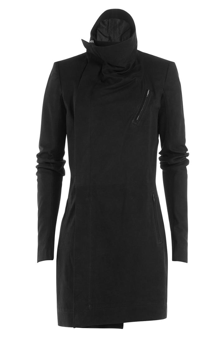 Rick Owens Rick Owens Leather Coat - Black