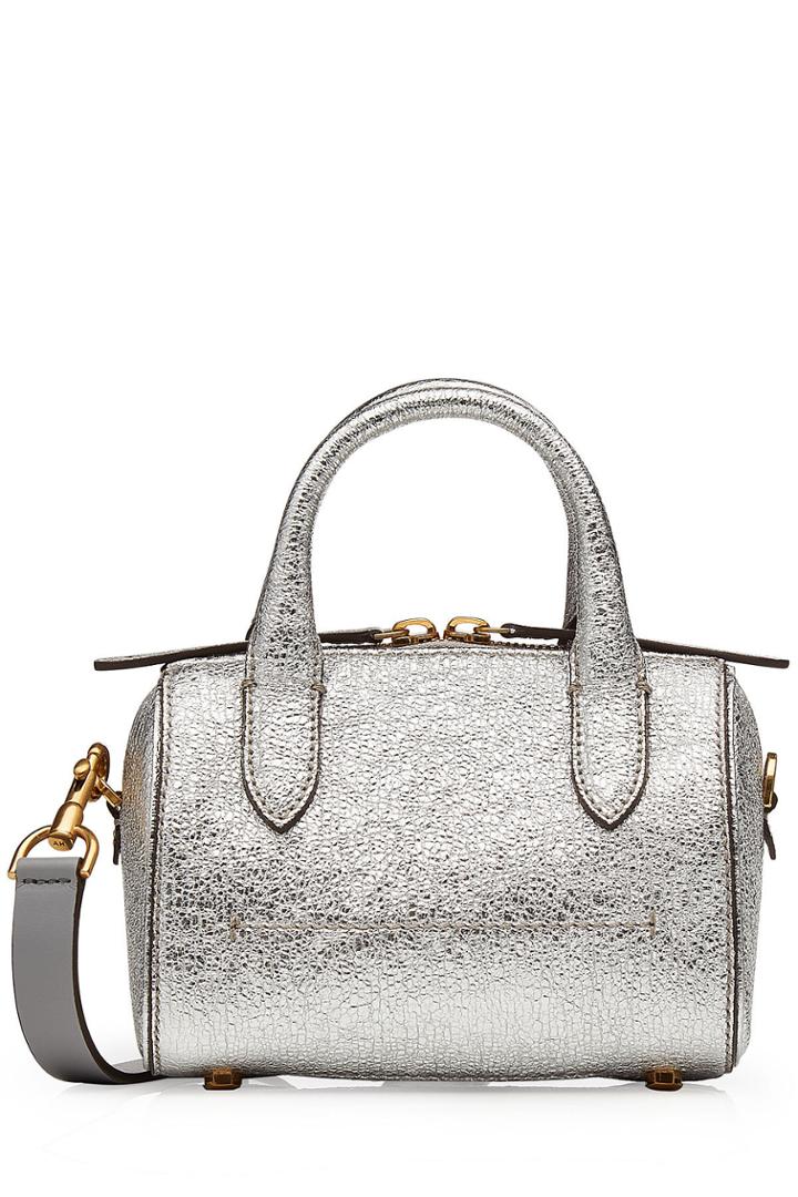 Anya Hindmarch Anya Hindmarch Vere Barrel Circulus Mini Leather Tote