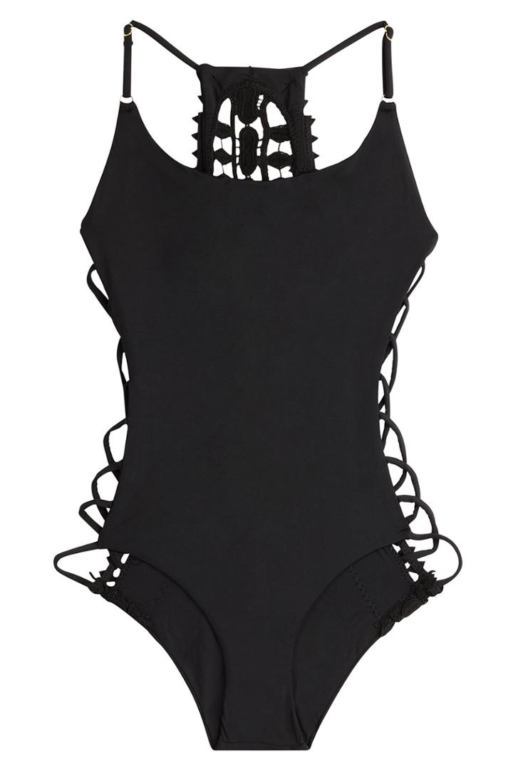 Ale By Alessandra Ale By Alessandra Swimsuit With Crochet And Cut-out Detail - Black