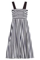 Tara Jarmon Tara Jarmon Striped Midi Dress - Blue