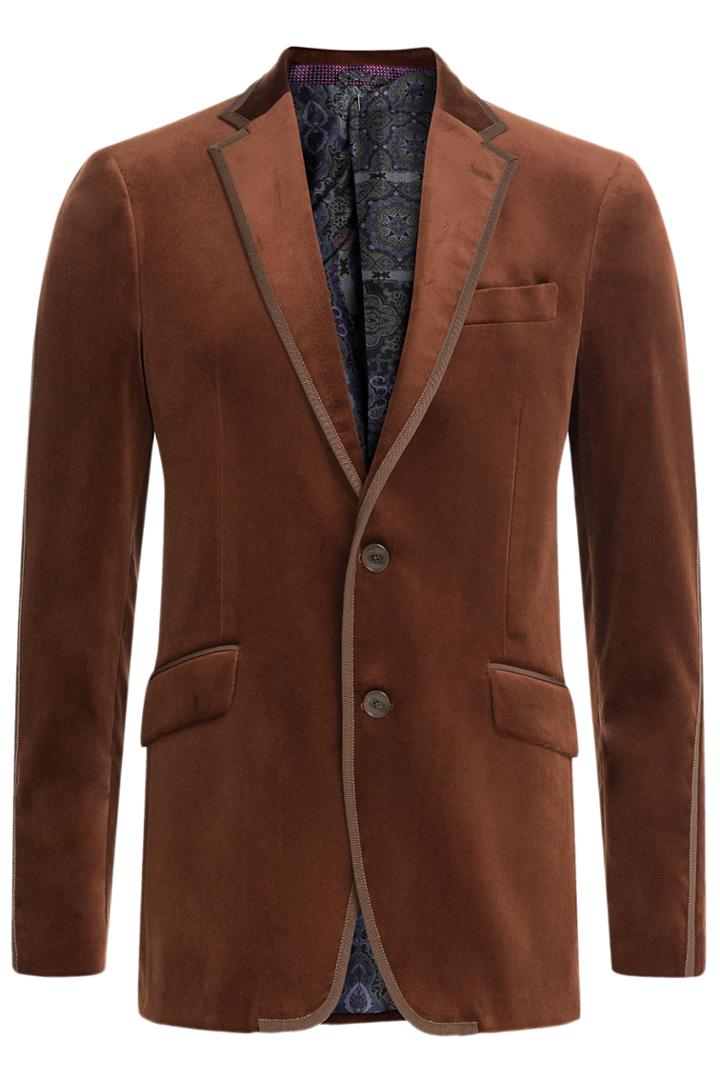 Etro Etro Velvet Blazer - Brown