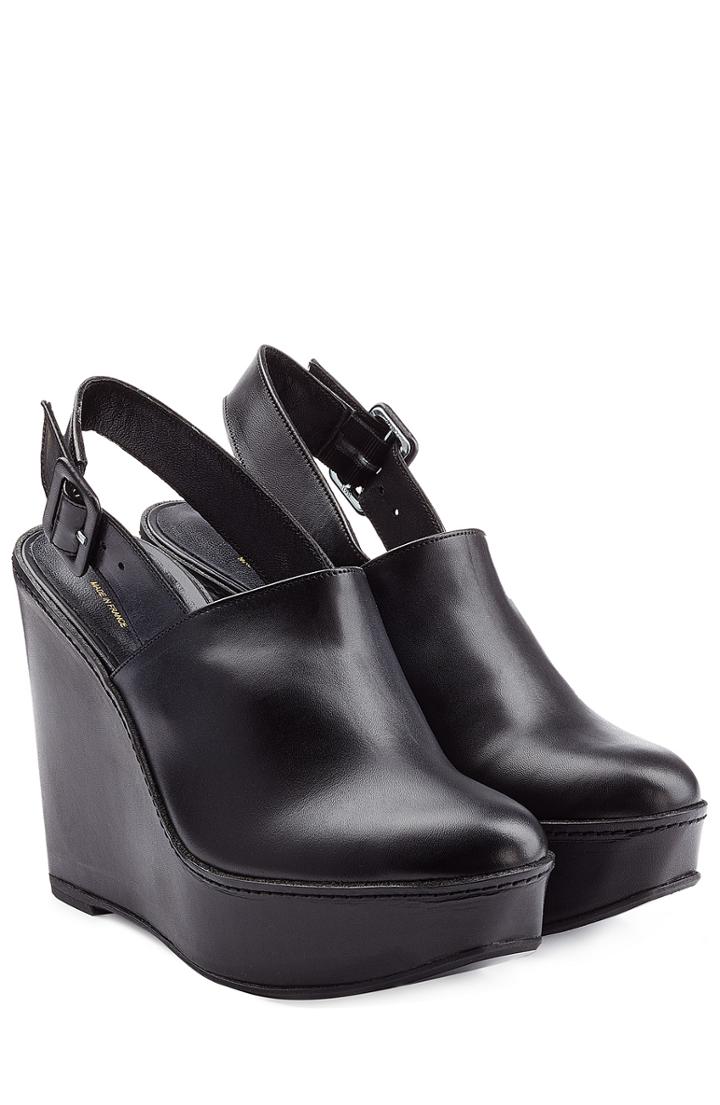 Robert Clergerie Leather Wedges