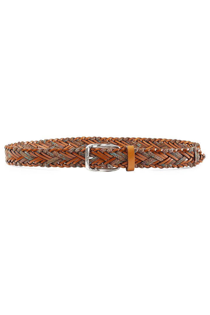 Etro Etro Woven Leather And Cotton Belt - Multicolor