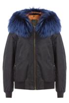 Mr & Mrs Italy Mr & Mrs Italy Bomber Jacket With Raccoon Fur Collar