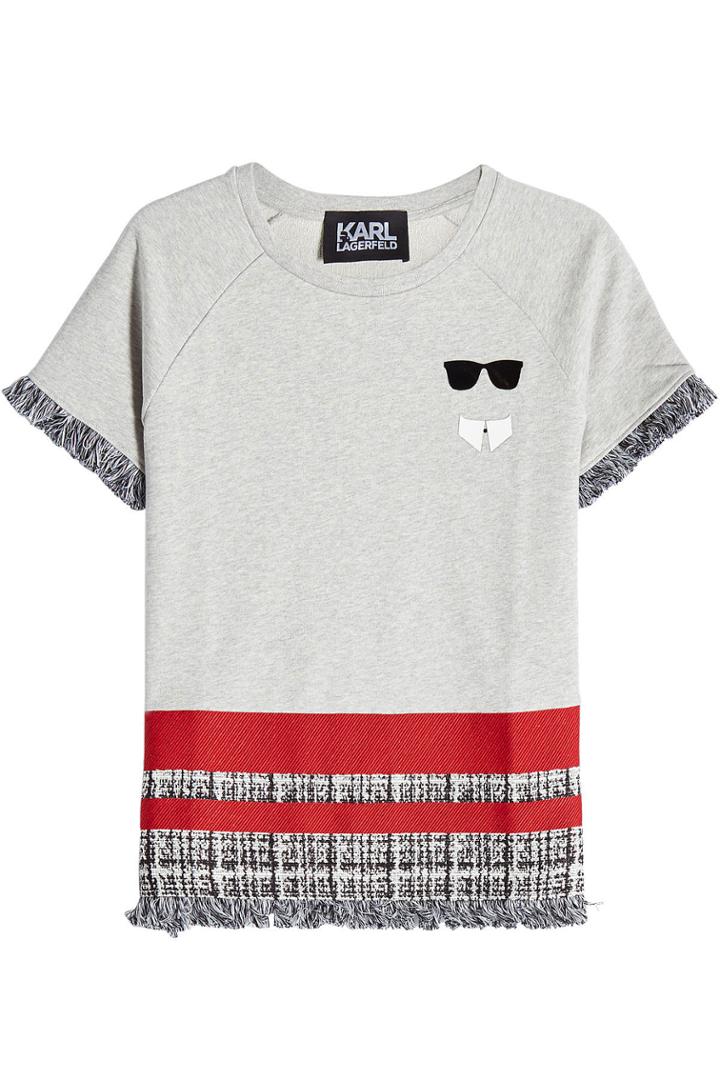 Karl Lagerfeld Karl Lagerfeld Cotton Boucle Sweatshirt