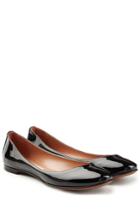 Lautre Chose Lautre Chose Patent Leather Ballerinas - Black