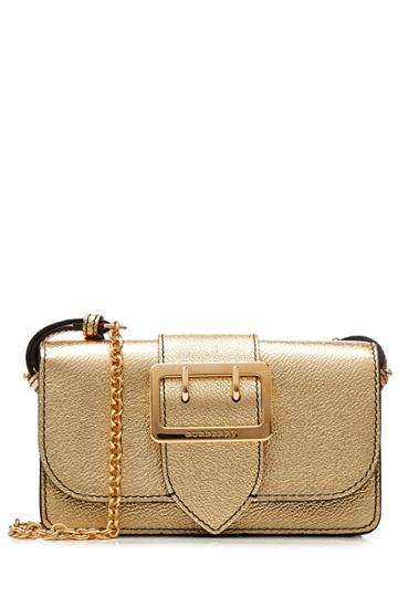 Burberry Shoes & Accessories Burberry Shoes & Accessories Metallic Leather Shoulder Bag