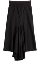 Rick Owens Wool-viscose Ruched Front Skirt