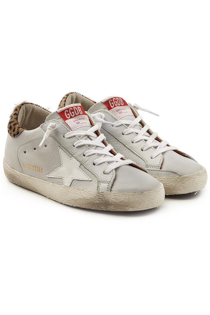 Golden Goose Deluxe Brand Golden Goose Deluxe Brand Leather Sneakers With Calf Hair