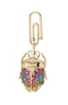 Aur Lie Bidermann Fine Jewelry 18kt Gold Pendant With Amethyst/sapphire/ Rubies/tsavorite