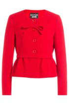 Boutique Moschino Boutique Moschino Wool Jacket With Peplum - None