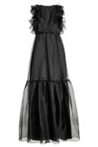 Giambattista Valli Giambattista Valli Silk Gown With Chiffon Overlay