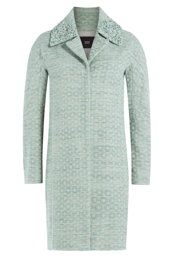 Steffen Schraut Steffen Schraut Circle Coat With Embellished Collar - None