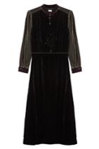 Warm Warm Velvet Dress With Silk