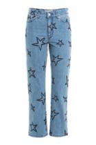 Etre Cécile Etre Cécile Star Embroidered Cropped Jeans - Blue