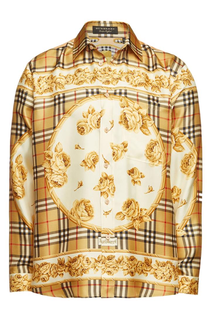 Burberry Burberry Printed Silk Shirt