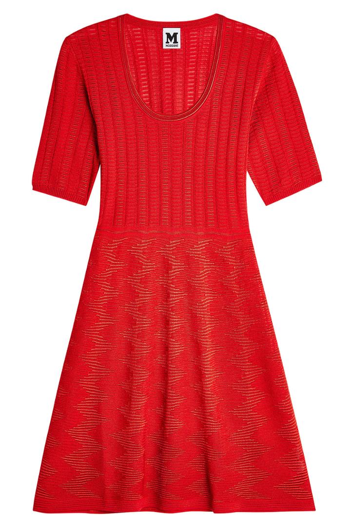 M Missoni M Missoni Knit Dress With Virgin Wool - Red