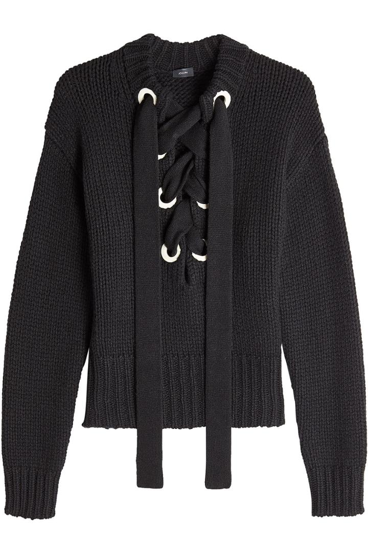Joseph Joseph Lace-up Cashmere Sweater