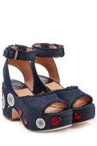 Laurence Dacade Laurence Dacade Happoline Pop Denim Platform Sandals - Blue