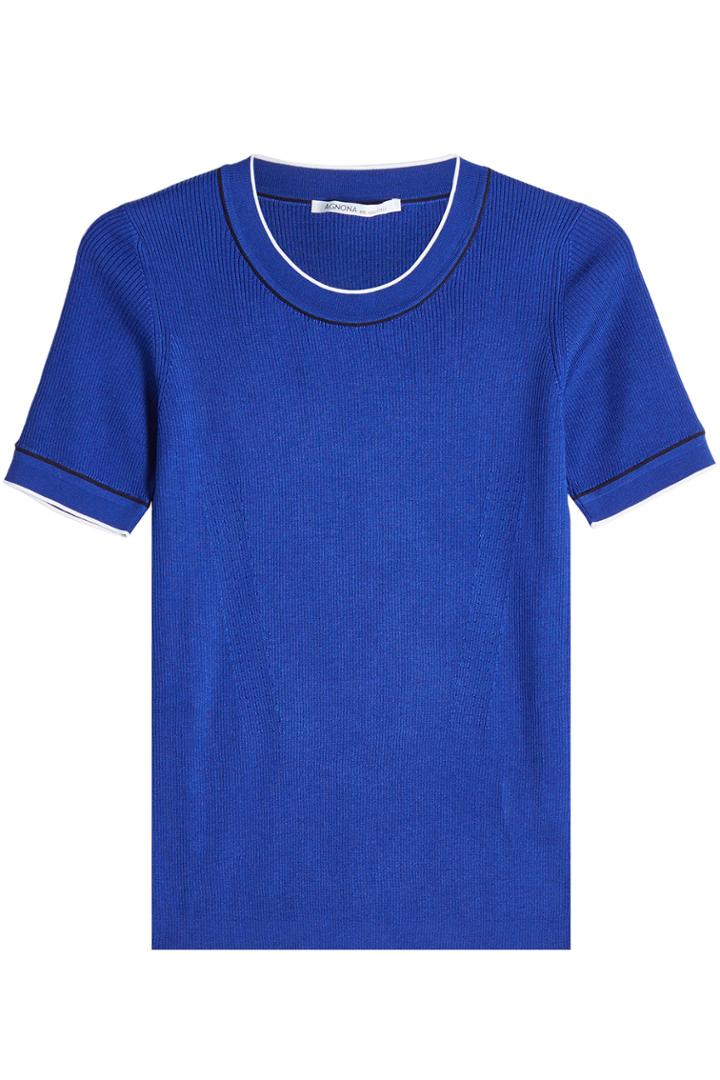 Agnona Agnona Knit Top With Silk And Cotton