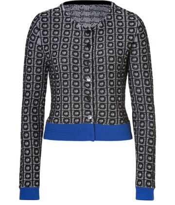 Steffen Schraut Black/blue Broadway Jacquard Knit Jacket