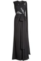 Elie Saab Elie Saab Floor Length Silk Gown With Lace