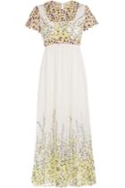 Giambattista Valli Giambattista Valli Silk Dress With Embroidered Lace