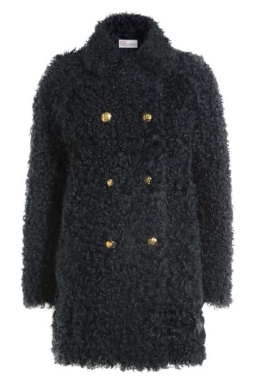 Red Valentino Red Valentino Shearling Coat - Blue