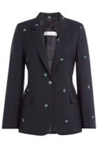 Golden Goose Golden Goose Embroidered Fleece Wool Blazer - Black