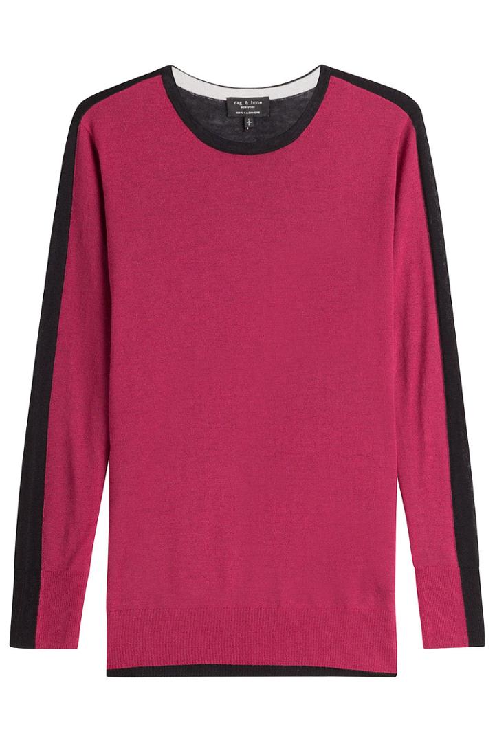 Rag & Bone Rag & Bone Two-tone Cashmere Pullover