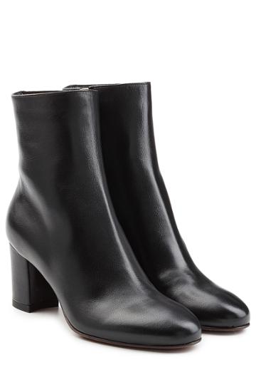 Lautre Chose Lautre Chose Leather Ankle Boots - Black