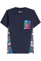 White Mountaineering White Mountaineering Cotton T-shirt With Camouflage Inserts