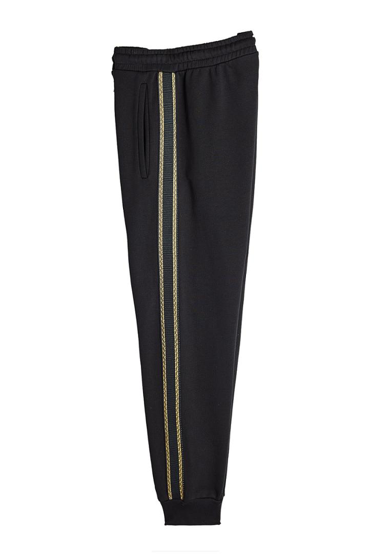 Palm Angels Palm Angels Tuxedo Striped Cotton Sweatpants