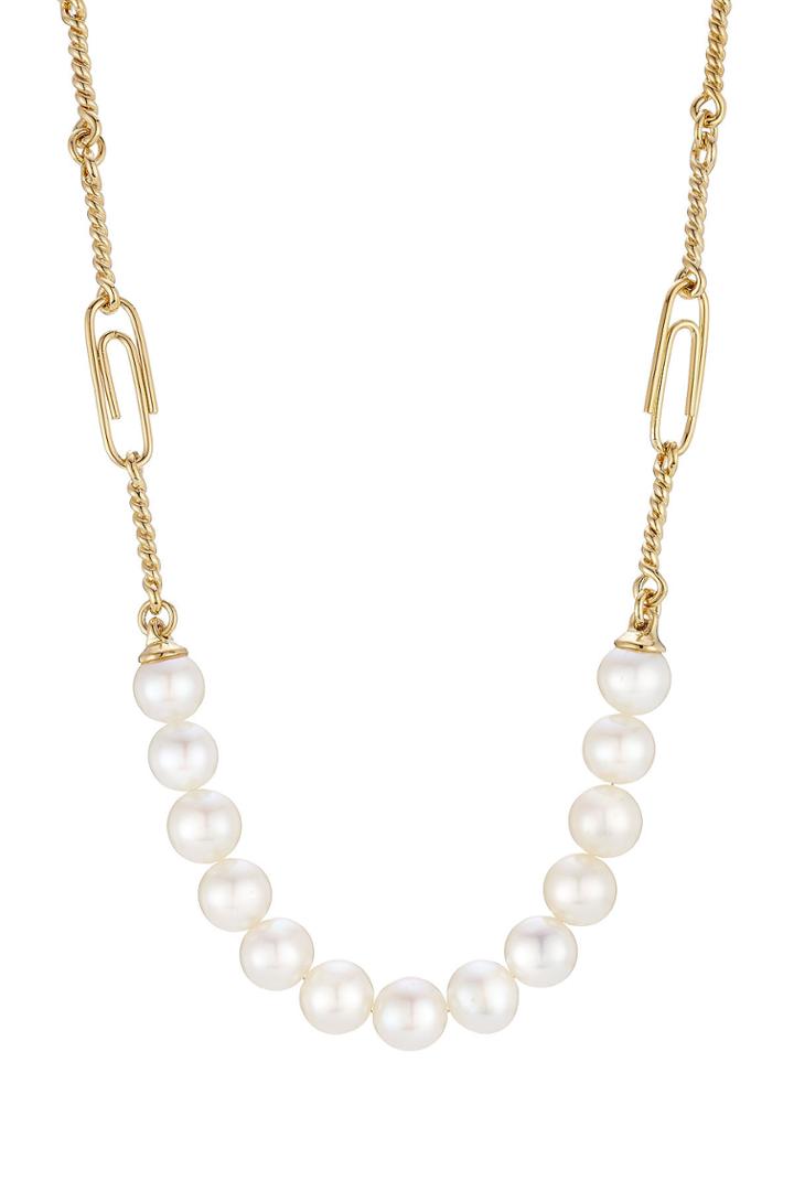 Aurélie Bidermann Aurélie Bidermann 18kt Gold Plated Necklace With Pearls