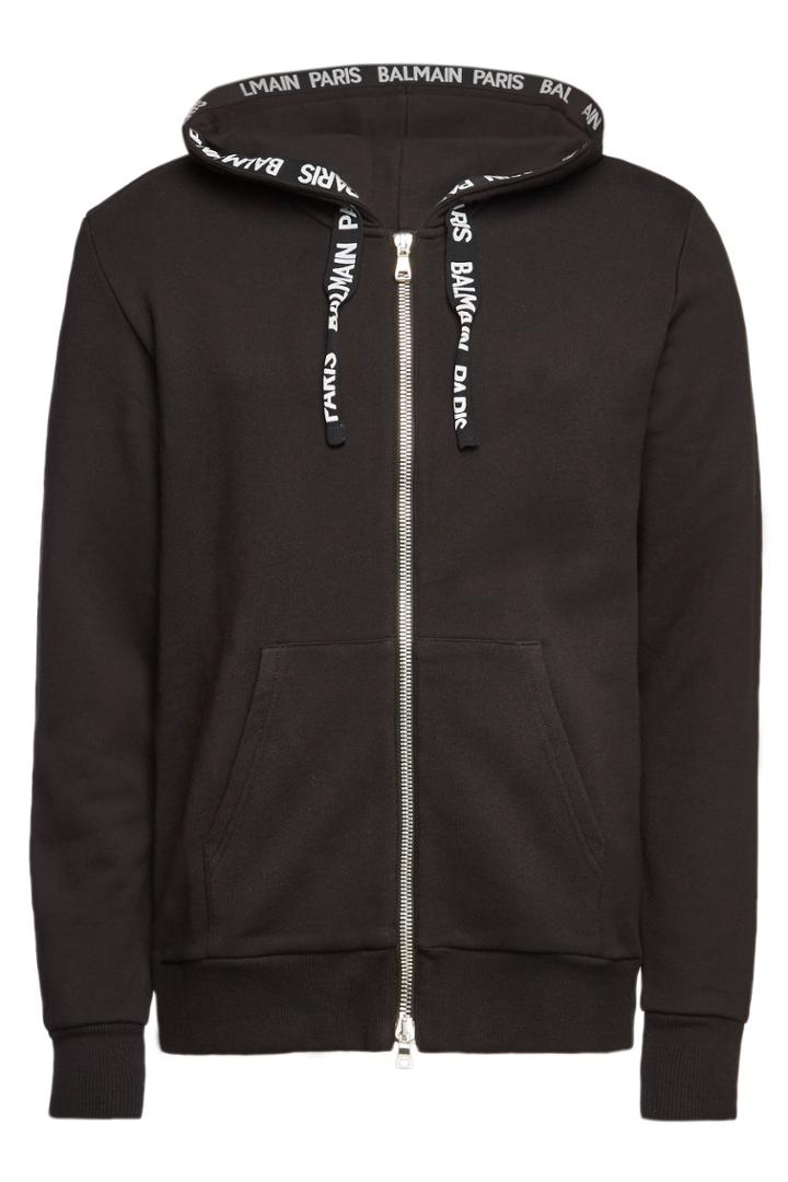 Balmain Balmain Cotton Hoody With Zippers