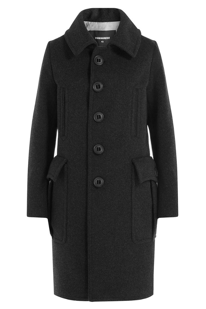 Dsquared2 Dsquared2 Wool Coat - Grey
