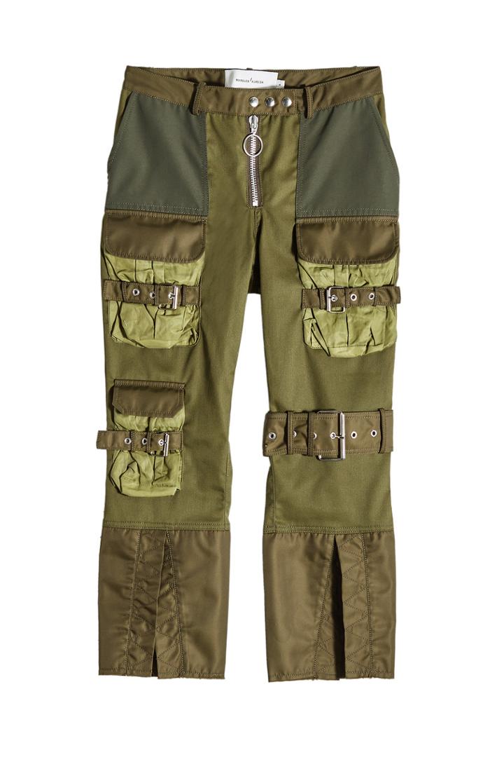 Marques' Almeida Marques' Almeida Patchwork Multi-pocket Cropped Pants