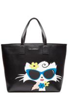 Karl Lagerfeld Karl Lagerfeld Choupette On The Beach Pvc Shopper - Black