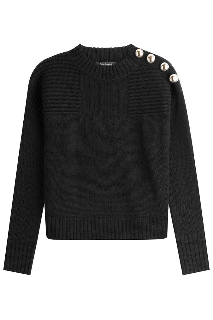 Tara Jarmon Tara Jarmon Wool Pullover With Metal Buttons