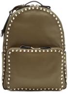 Valentino Valentino Rockstud Medium Leather Backpack - Green