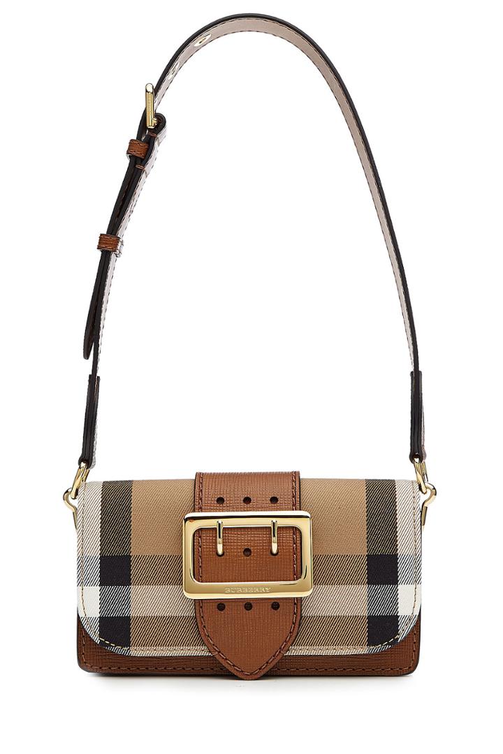 Burberry Shoes & Accessories Burberry Shoes & Accessories Fabric Shoulder Bag With Leather