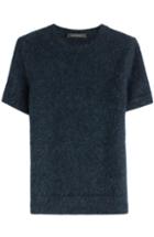 C Dric Charlier Short Sleeved Pullover With Mohair