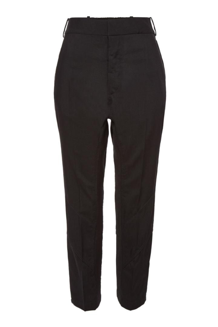Haider Ackermann Haider Ackermann Cropped Wool Pants With Buttoned Ankles