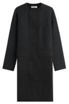 Jil Sander Jil Sander Fleece Wool Coat With Cashmere - Blue