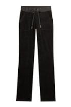 Juicy Couture Juicy Couture Straight Leg Velour Track Pants