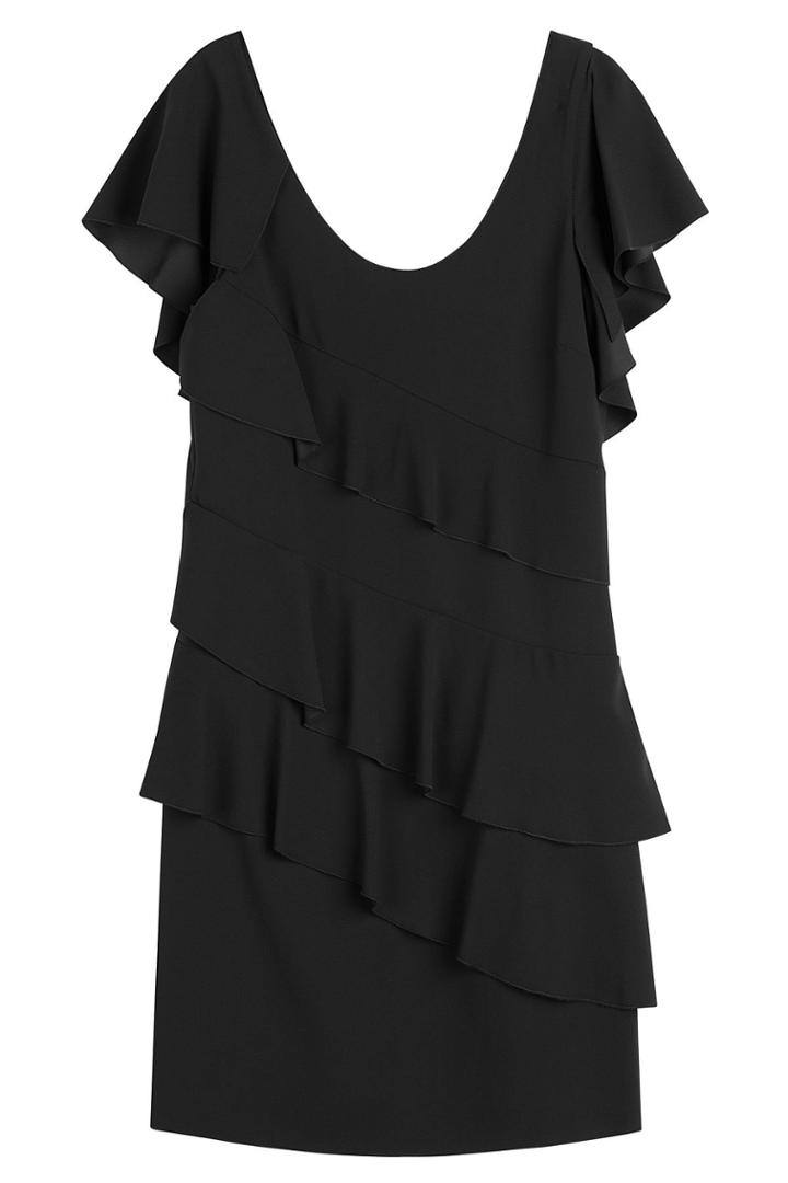 Sonia Rykiel Sonia Rykiel Ruffled Dress - Black
