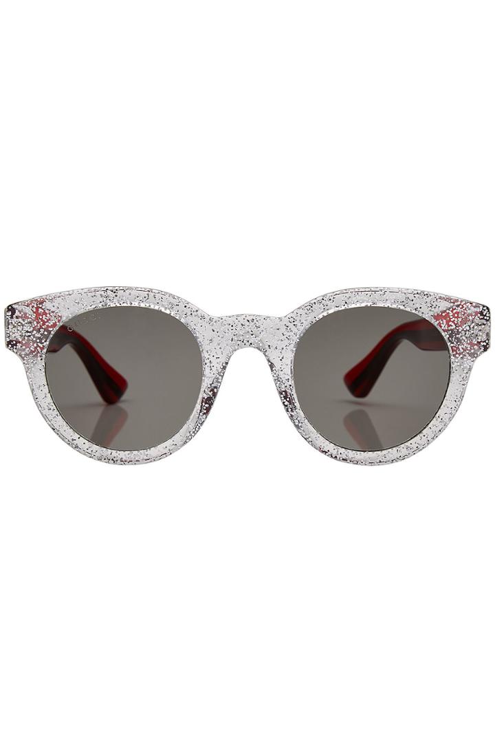 Gucci Gucci Statement Sunglasses With Glitter
